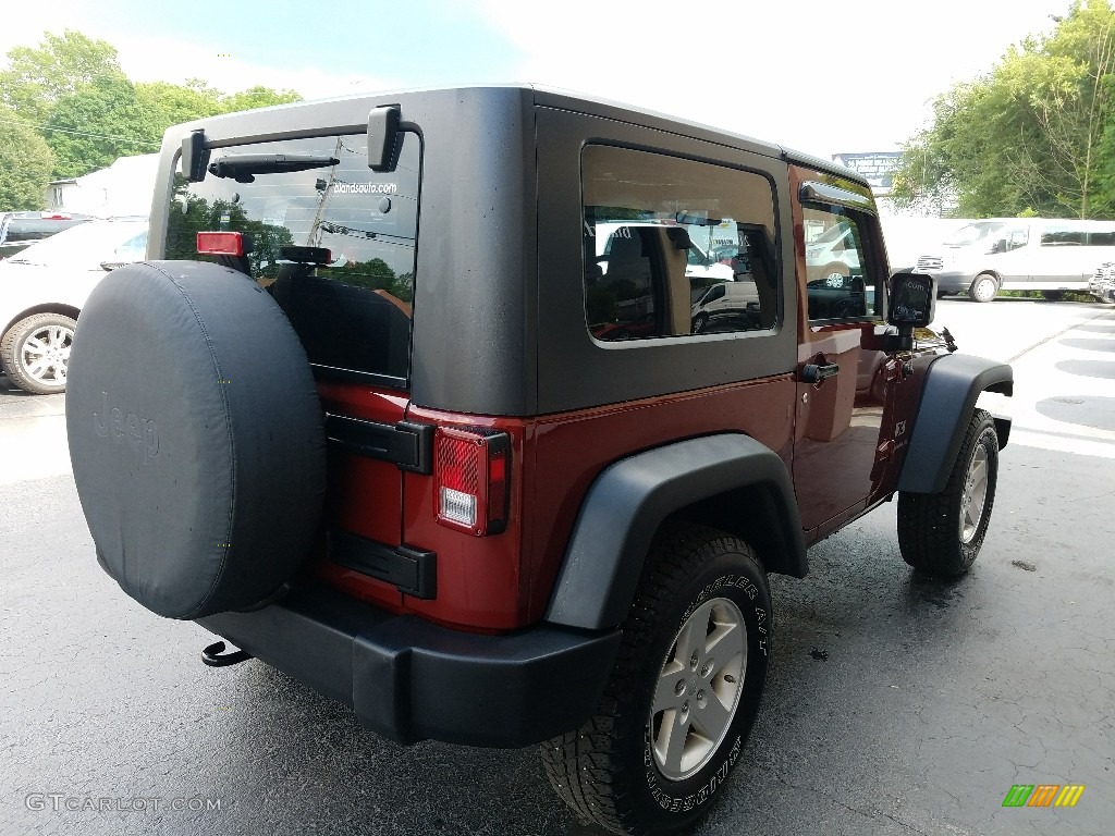 2008 Wrangler X 4x4 - Red Rock Crystal Pearl / Dark Slate Gray/Medium Slate Gray photo #5