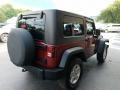 2008 Red Rock Crystal Pearl Jeep Wrangler X 4x4  photo #5