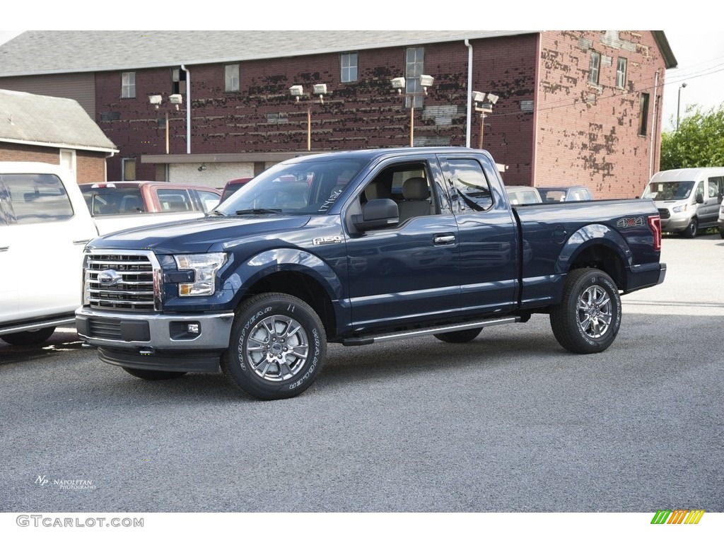 2017 F150 XLT SuperCab 4x4 - Blue Jeans / Earth Gray photo #1
