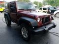 2008 Red Rock Crystal Pearl Jeep Wrangler X 4x4  photo #6