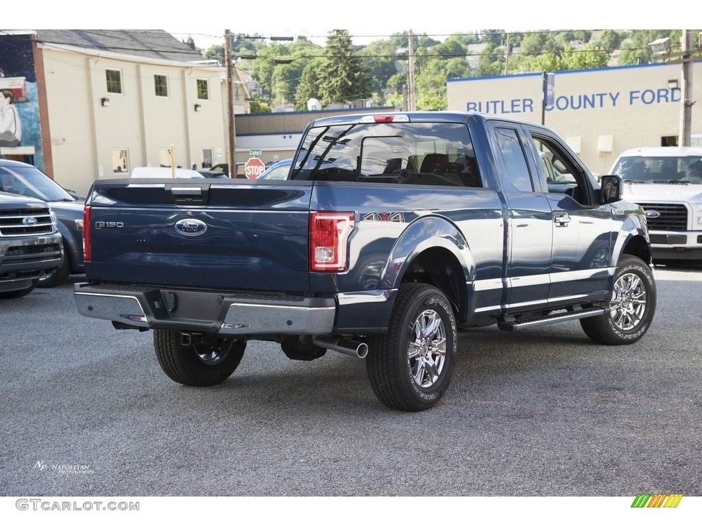 2017 F150 XLT SuperCab 4x4 - Blue Jeans / Earth Gray photo #6