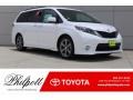 Super White 2017 Toyota Sienna SE