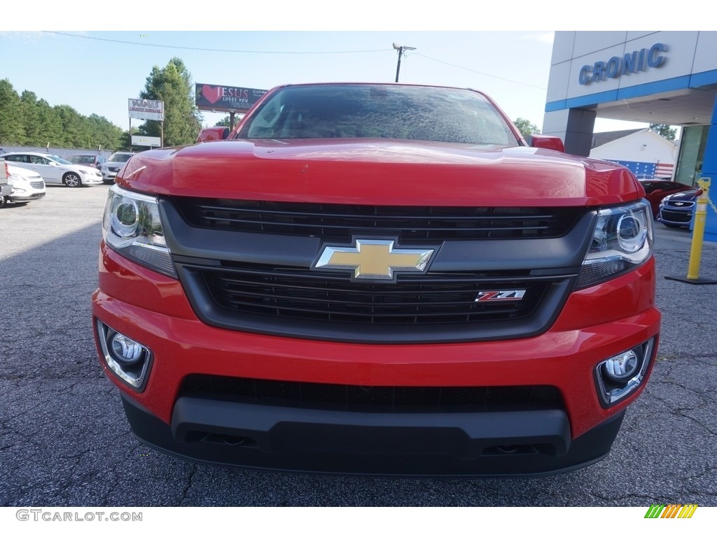 2017 Colorado Z71 Crew Cab - Red Hot / Jet Black photo #2