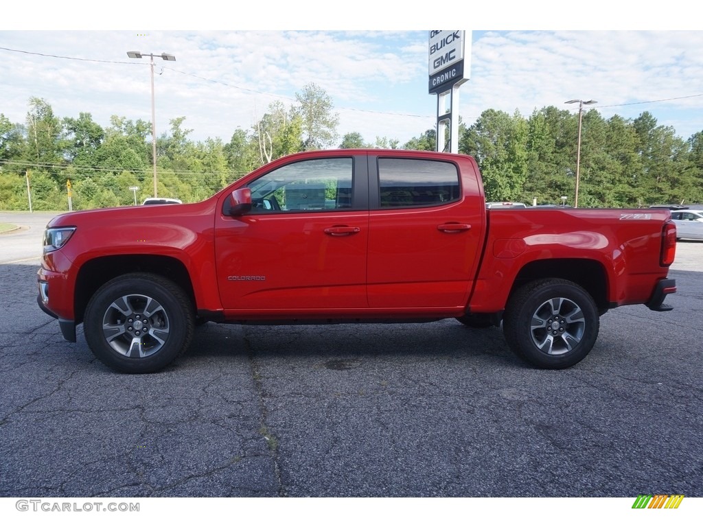 2017 Colorado Z71 Crew Cab - Red Hot / Jet Black photo #4