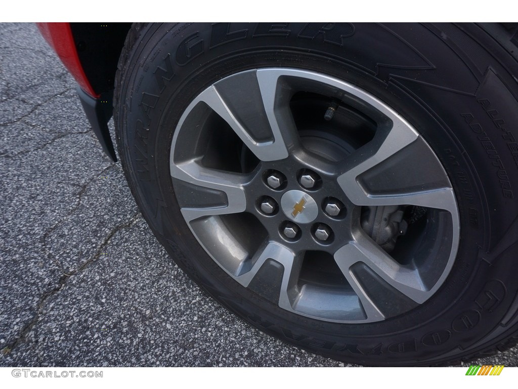 2017 Colorado Z71 Crew Cab - Red Hot / Jet Black photo #11
