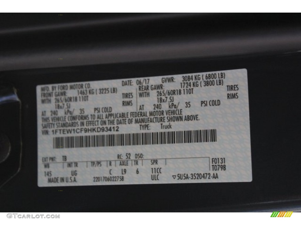 2017 F150 XLT SuperCrew - Lithium Gray / Earth Gray photo #31