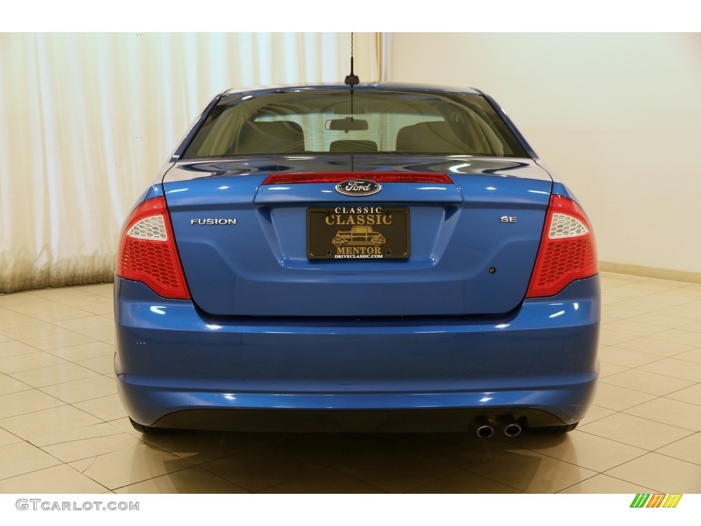 2011 Fusion SE - Blue Flame Metallic / Charcoal Black photo #14