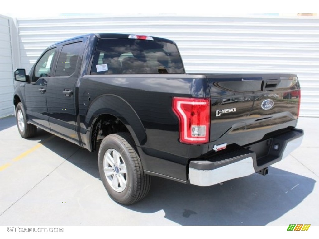 2017 F150 XLT SuperCrew - Shadow Black / Earth Gray photo #6
