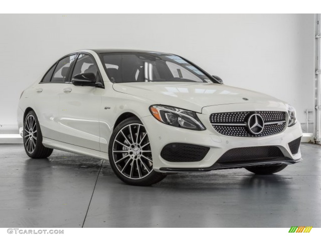 designo Diamond White Metallic 2017 Mercedes-Benz C 43 AMG 4Matic Sedan Exterior Photo #121336841