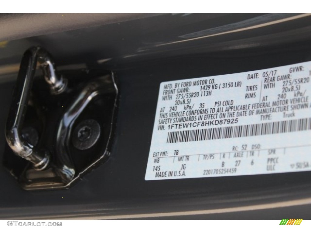 2017 F150 XL SuperCrew - Lithium Gray / Black photo #23