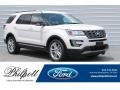 2017 White Platinum Ford Explorer XLT  photo #1