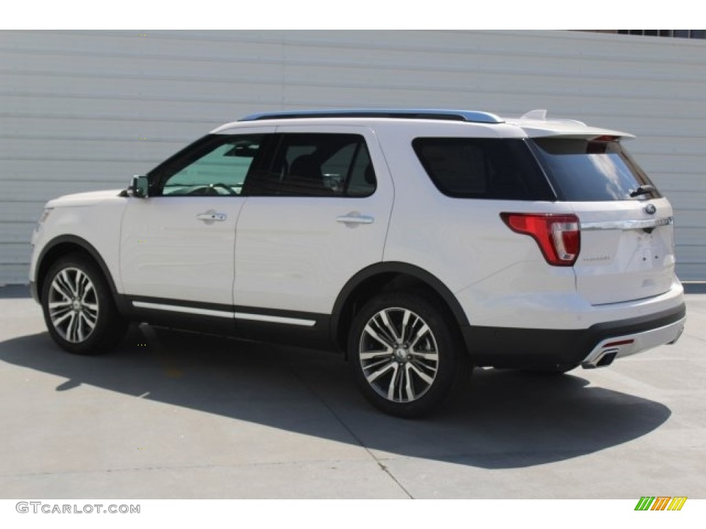 2017 Explorer Platinum 4WD - White Platinum / Ebony Black photo #5