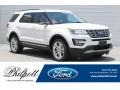 2017 White Platinum Ford Explorer XLT  photo #1