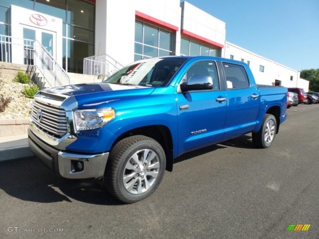 Blazing Blue Pearl 2017 Toyota Tundra Limited CrewMax 4x4 Exterior Photo #121343144
