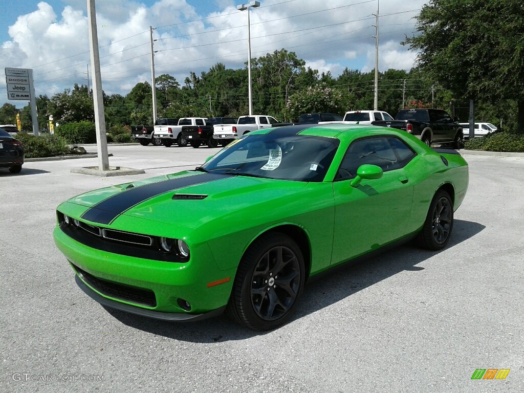Green Go Dodge Challenger