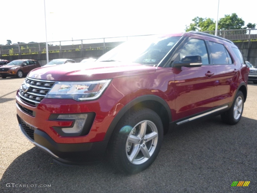 2017 Explorer XLT 4WD - Ruby Red / Ebony Black photo #6