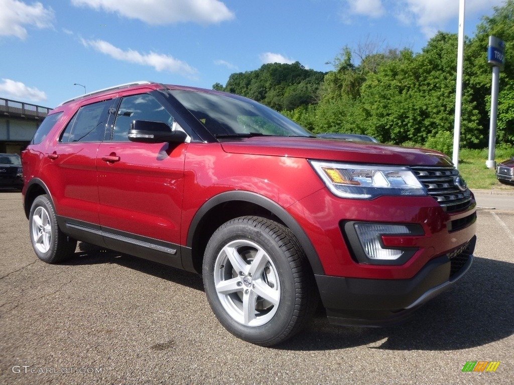 2017 Explorer XLT 4WD - Ruby Red / Ebony Black photo #8