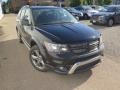 2017 Pitch Black Dodge Journey Crossroad AWD  photo #2