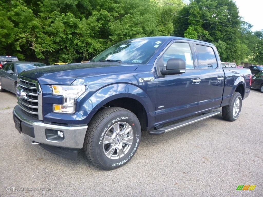 2017 F150 XLT SuperCrew 4x4 - Blue Jeans / Earth Gray photo #6