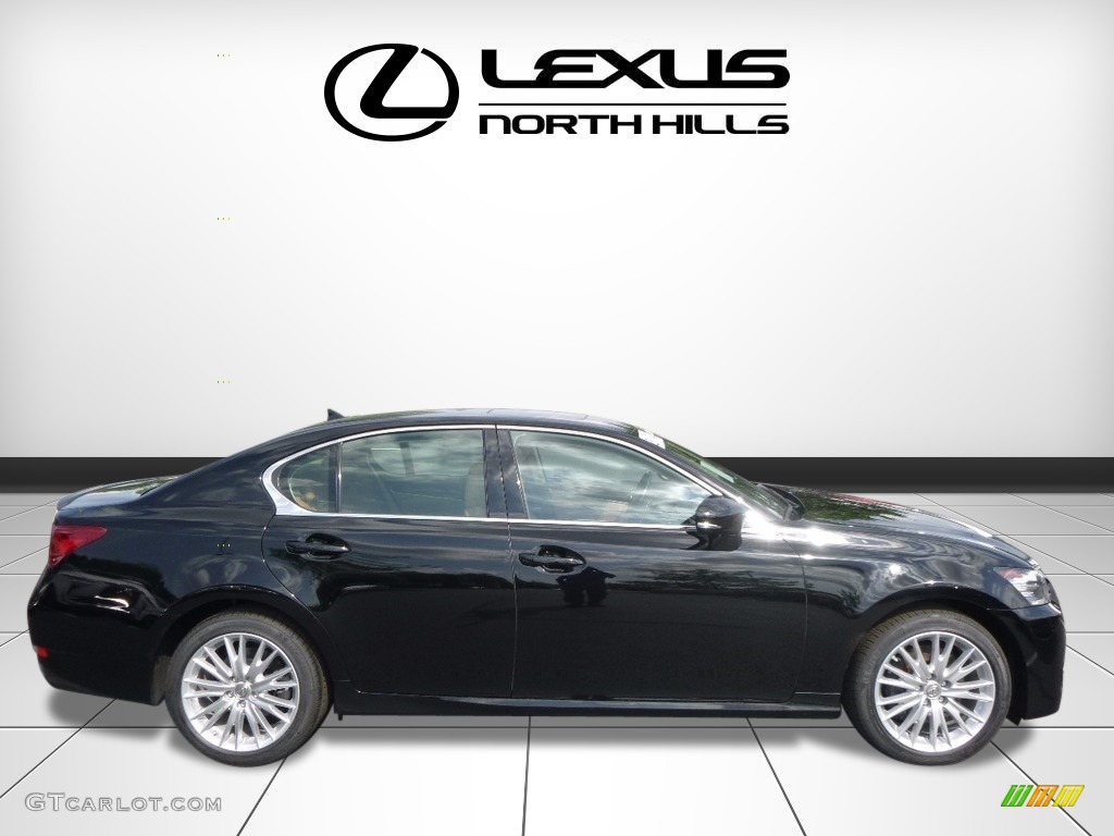 2013 GS 350 AWD - Obsidian Black / Flaxen photo #2
