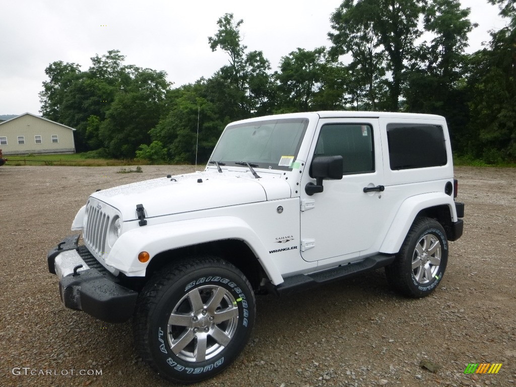 2017 Wrangler Sahara 4x4 - Bright White / Black/Dark Saddle photo #1