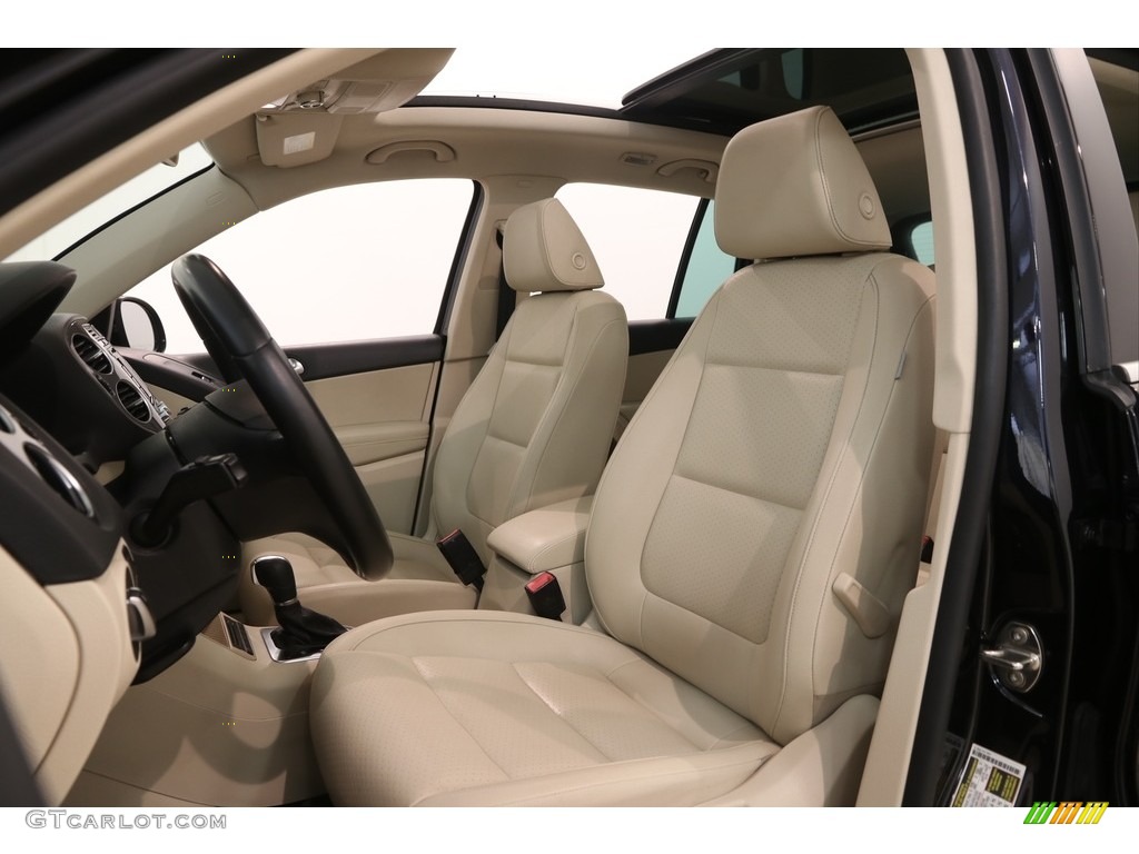 2012 Tiguan SE 4Motion - Deep Black Metallic / Beige photo #5