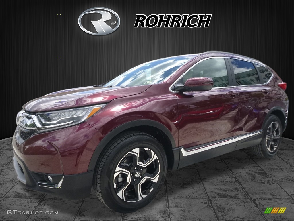 2017 CR-V Touring AWD - Basque Red Pearl II / Gray photo #4