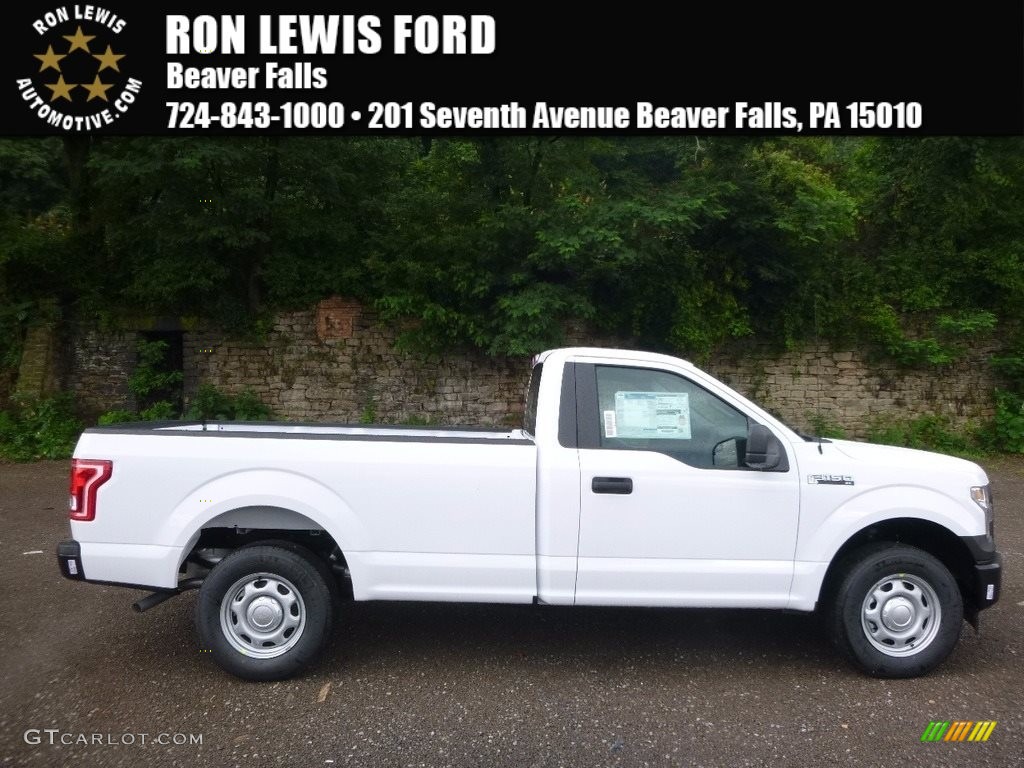 2017 F150 XL Regular Cab - Oxford White / Earth Gray photo #1