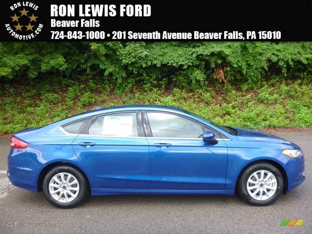 Lightning Blue Ford Fusion