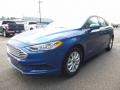 2017 Lightning Blue Ford Fusion S  photo #6