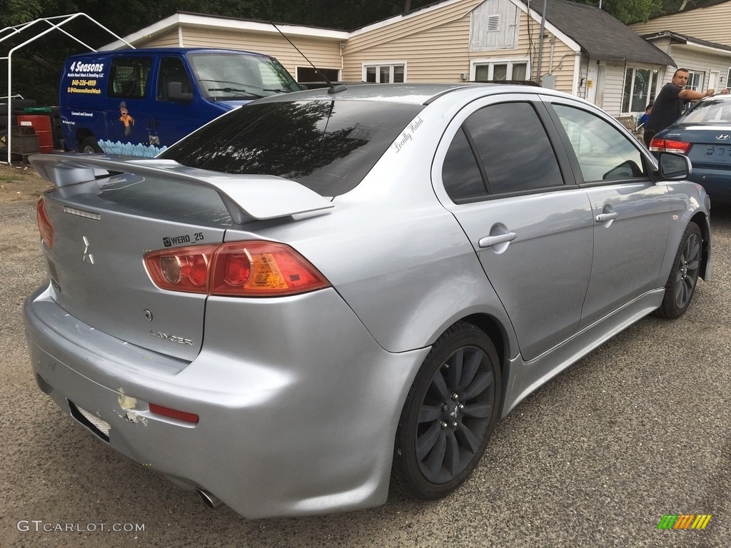 2009 Lancer GTS - Apex Silver Metallic / Black photo #4