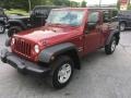 2011 Deep Cherry Red Jeep Wrangler Unlimited Sport 4x4 Right Hand Drive  photo #1