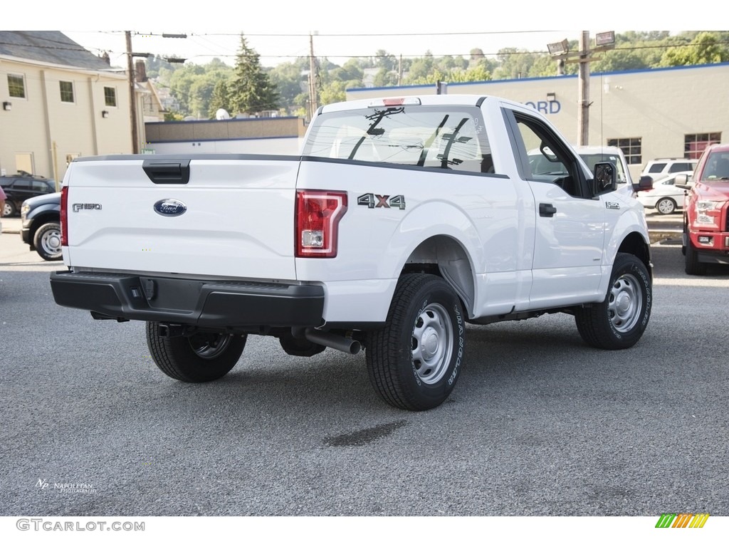 2017 F150 XL Regular Cab 4x4 - Oxford White / Earth Gray photo #5