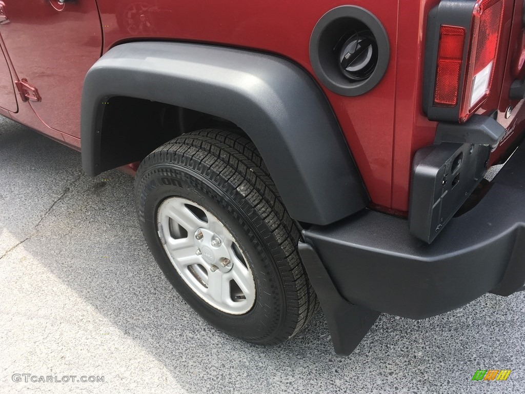 2011 Wrangler Unlimited Sport 4x4 Right Hand Drive - Deep Cherry Red / Black photo #34