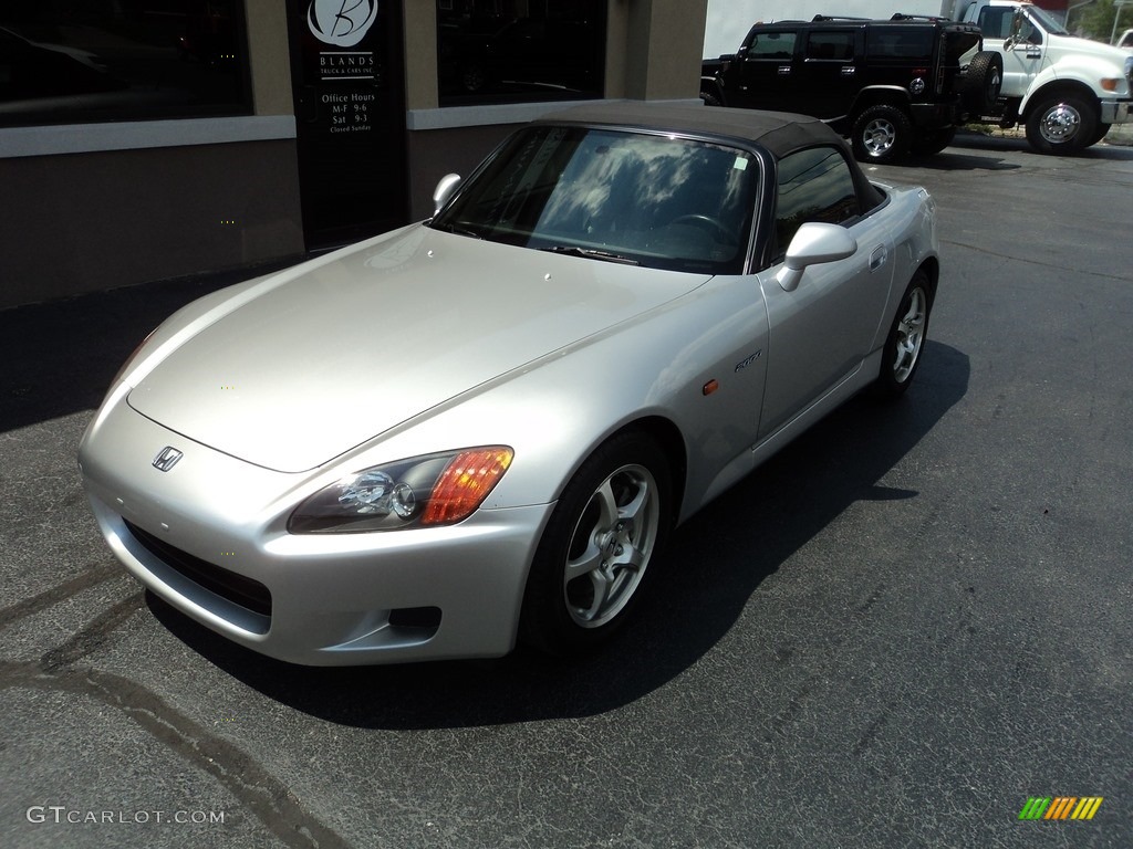 2002 S2000 Roadster - Sebring Silver Metallic / Black photo #2