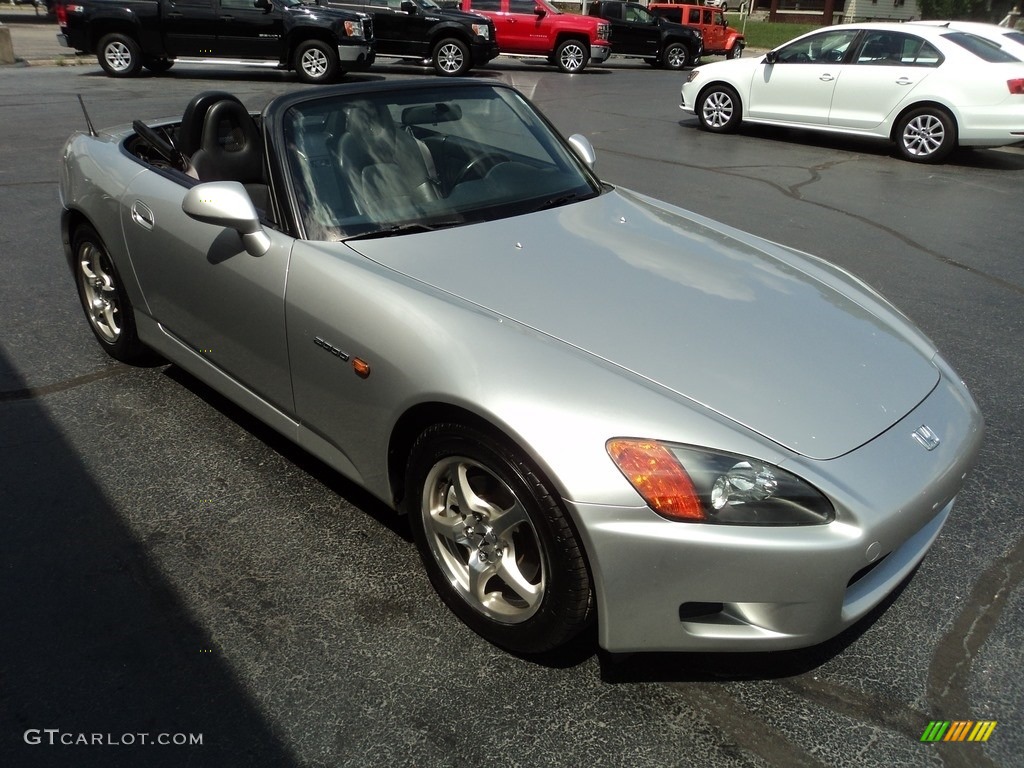 2002 S2000 Roadster - Sebring Silver Metallic / Black photo #7