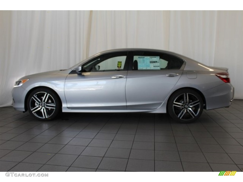 2017 Accord Sport Sedan - Lunar Silver Metallic / Black photo #5