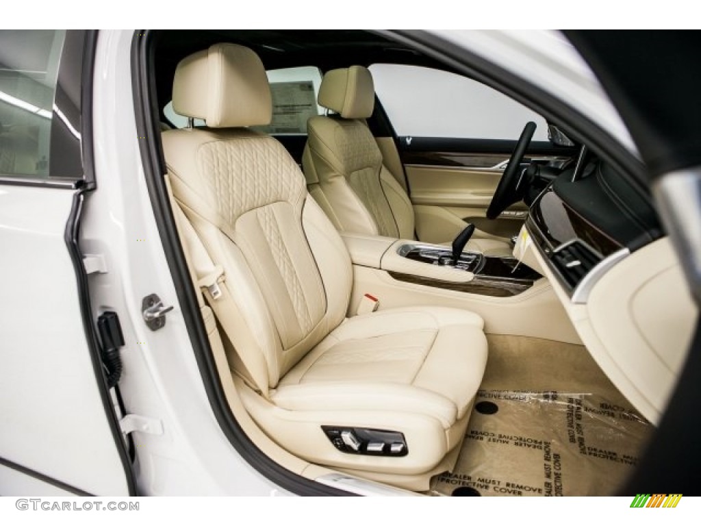 2018 7 Series 750i Sedan - Mineral White Metallic / Canberra Beige photo #2