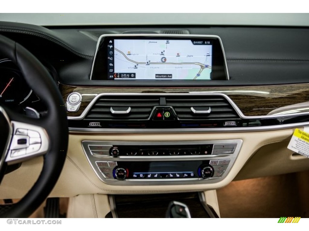 2018 7 Series 750i Sedan - Mineral White Metallic / Canberra Beige photo #6