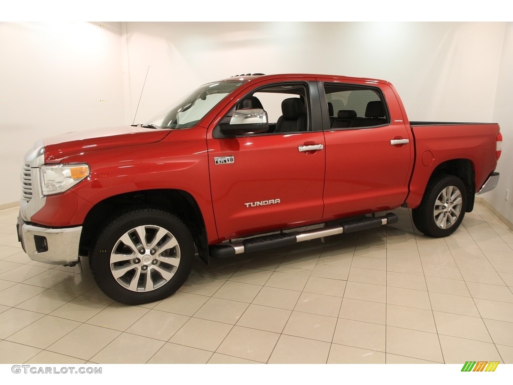 2015 Tundra Limited CrewMax 4x4 - Barcelona Red Metallic / Black photo #3