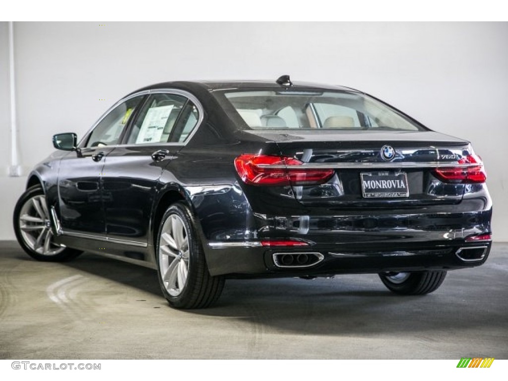 2018 7 Series 750i Sedan - Black Sapphire Metallic / Ivory White/Black photo #3