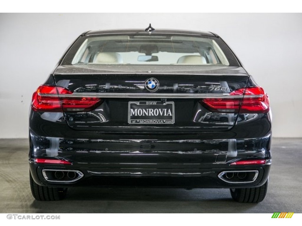 2018 7 Series 750i Sedan - Black Sapphire Metallic / Ivory White/Black photo #4
