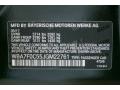 475: Black Sapphire Metallic 2018 BMW 7 Series 750i Sedan Color Code