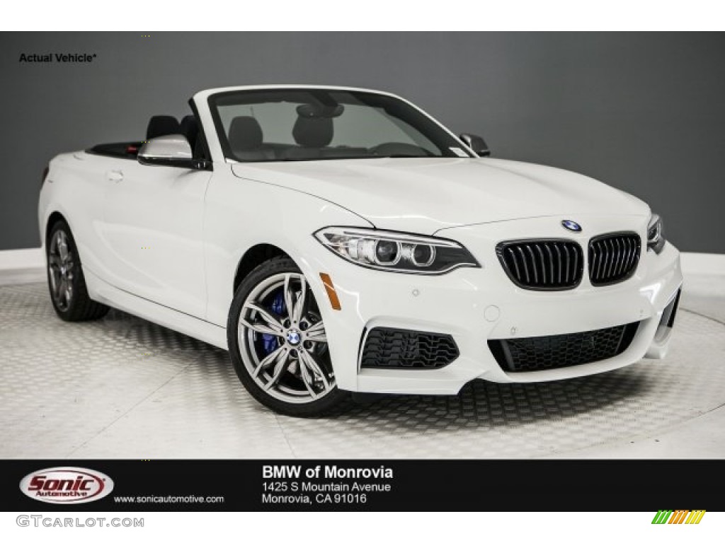 2017 2 Series M240i Convertible - Alpine White / Black photo #1