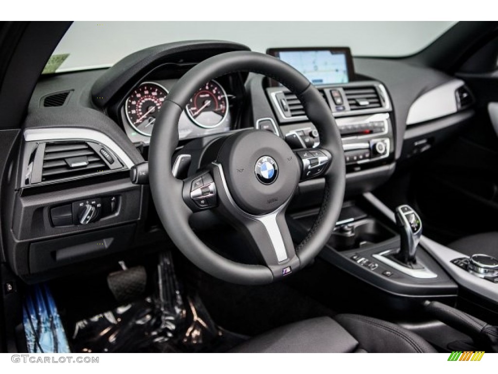 2017 BMW 2 Series M240i Convertible Black Dashboard Photo #121372253