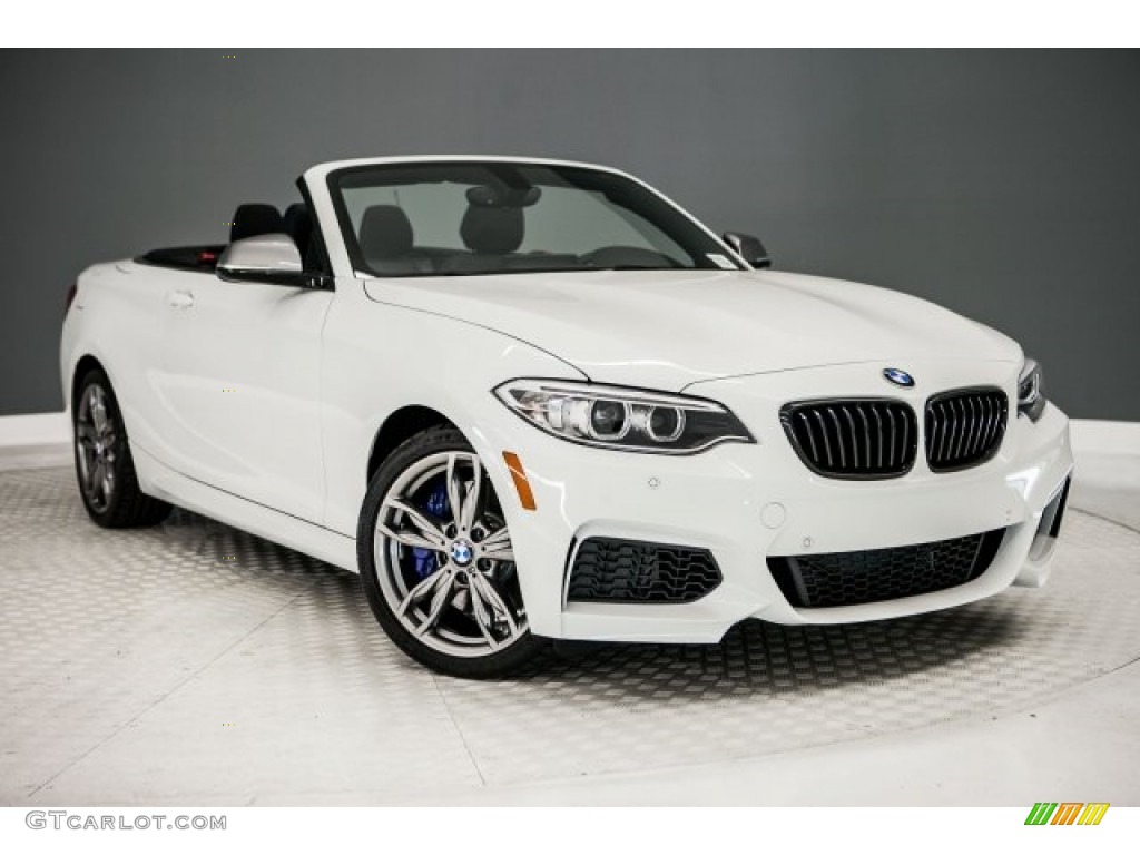 Alpine White 2017 BMW 2 Series M240i Convertible Exterior Photo #121372394