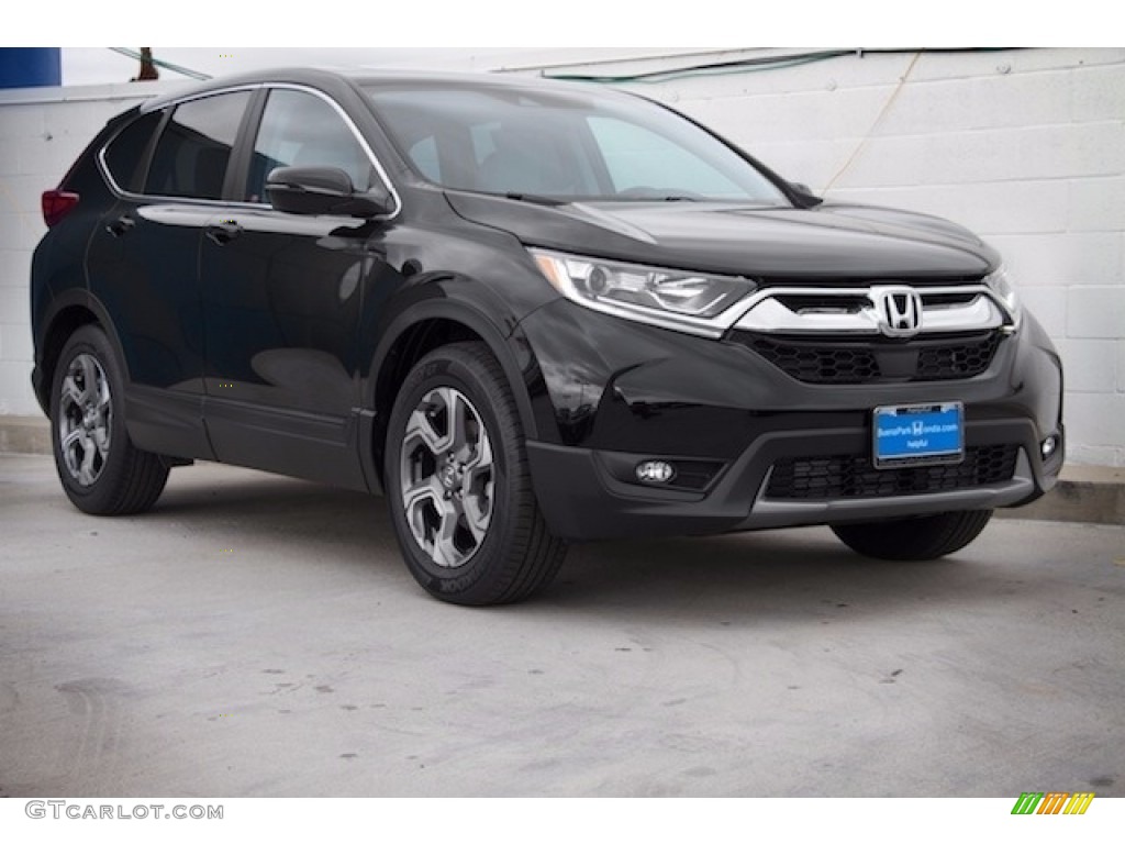2017 CR-V EX - Crystal Black Pearl / Ivory photo #1