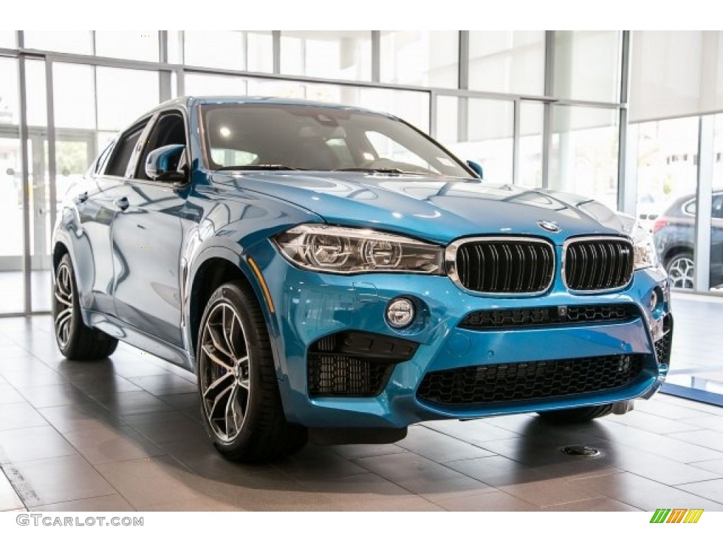 Long Beach Blue Metallic 2017 BMW X6 M Standard X6 M Model Exterior Photo #121376252