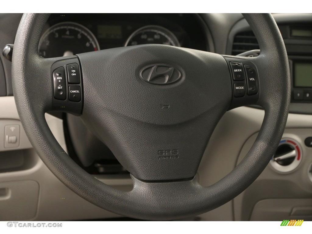 2010 Accent GLS 4 Door - Wine Red / Gray photo #7