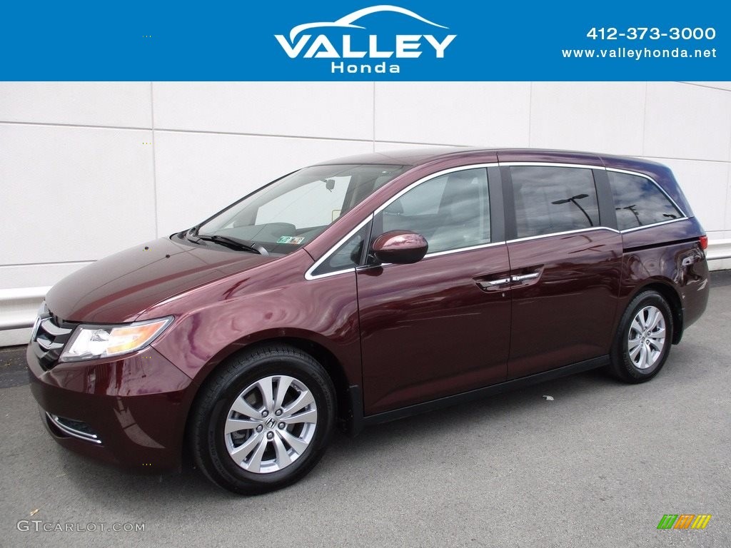 2015 Odyssey EX - Dark Cherry Pearl / Beige photo #1